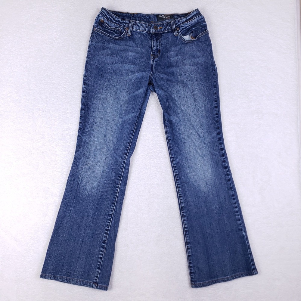 Vintage Diana Korr Bootcut Jeans Size 10 Blue Mid Rise Y2K Denim Casual